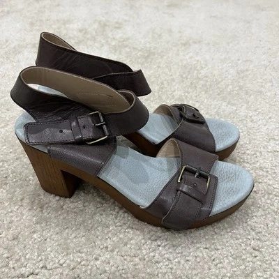 Sandalias de Tacón Eric Michael Zapatos para Mujer Talla 40 Cuero Marrón Hechas en Portugal Foto 1 de 4