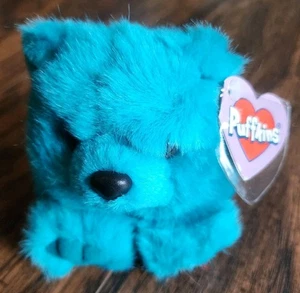 PUFFKINS by Swibco, "TELLY" Teddy Bear, Vintage 1998, Plush Toy, W Tags - Picture 1 of 5