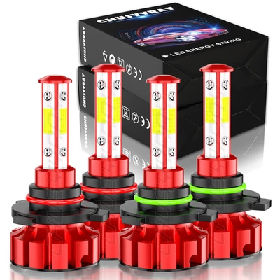 For Buick Lucerne CXL Sedan 4-Door 2006-2011 4x LED Headlight High Low Bulbs Kit - Image 1 of 4