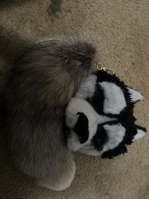 Máscara Husky Siberiano Sin Elástico Máscara Therian y Cola con Cuentas Foto 1 de 4