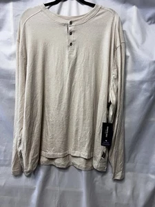 Camisa bronceada Kenneth Cole manga larga para hombre talla 4xl nueva con etiquetas - Imagen 1 de 9
