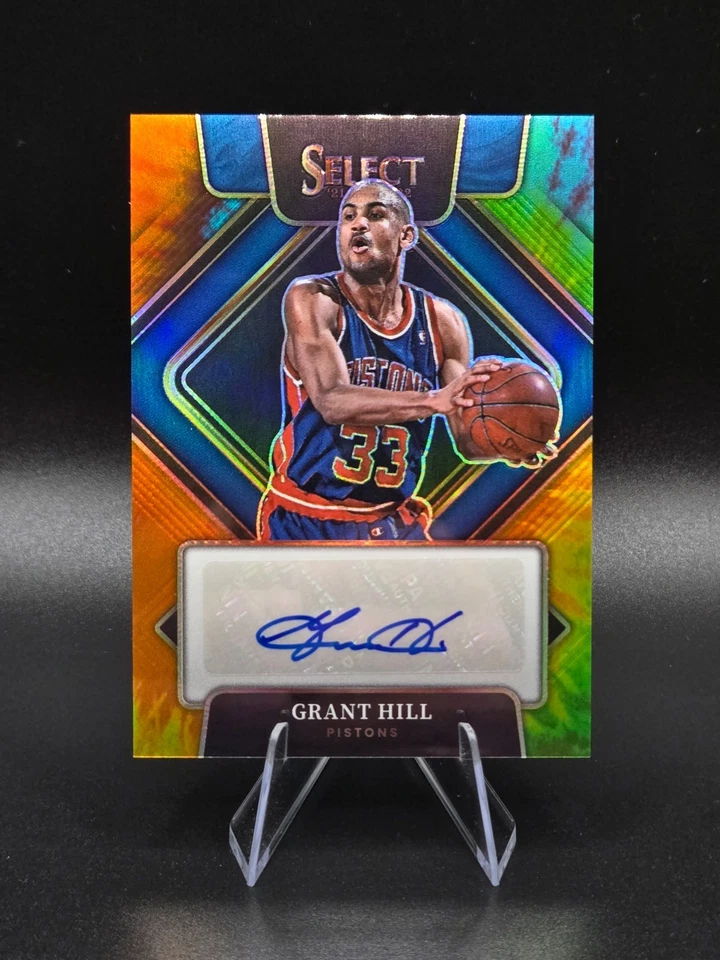 2021-22 Select Signatures Prizms Tie Dye #14 Grant Hill SP/25! Pistones Foto 1 de 1