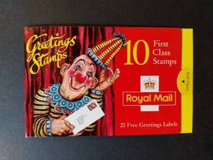 GB 1995 'Greetings' Booklet KX7. ''GREETINGS IN ART'' 10 x 1st Class - Picture 1 of 2