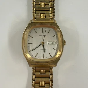 Bulova Automatic 34mm 10K Gold Filled Herrenuhr - Vintage Day Date - Bild 1 von 3