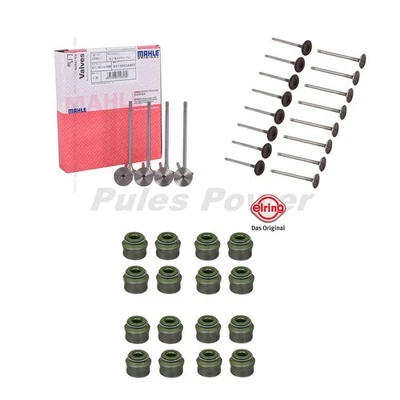 16pcs OEM Mahle Engine Valve Set + Elring Valve Steam Seal For Audi A3 A4 A5 2.0 - Image 1 of 4