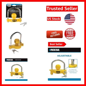 Towpower Coupler Lock with Anti-Theft Features - Universal Fit & Easy Install - Bild 1 von 9