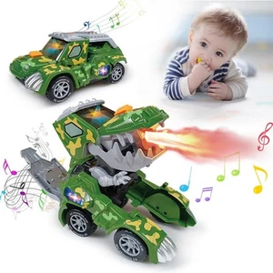 Dinosaur Toys for 1 2 3 Year Old Boys,Toys Moving Dino Transforming Car,Dinos... - Picture 1 of 6