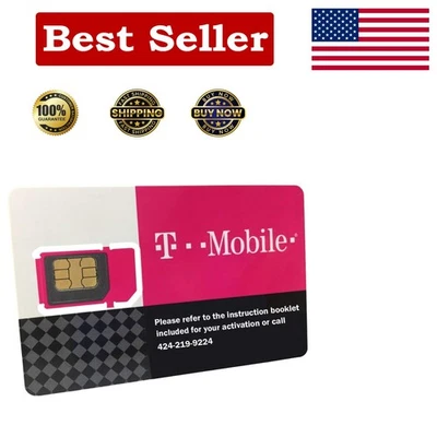 Unlock Seamless Connectivity with T-Mobile Prepaid SIM Card – 30 Days Unlimited - Image 1 of 2