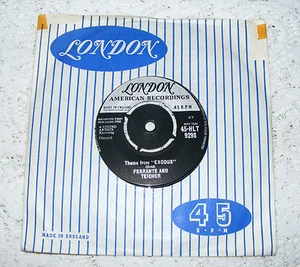 Ferrante & Teicher Theme From The Exodus Original 1960 7" Vinyl / Twilight - Picture 1 of 3