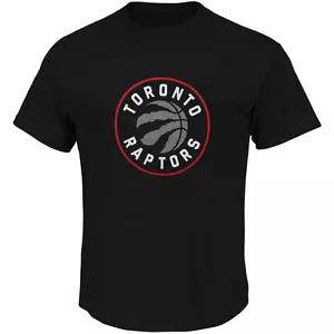 T-shirt Toronto Raptors NBA uomo nera manica corta grande logo XLT-5XL - Foto 1 di 7