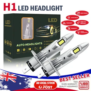 For Jaguar X-Type 2006 UP H1 White LED Headlight High Low Beam Bulbs - Picture 1 of 18