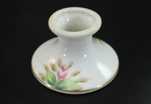 Dresden Garland Single CANDLE HOLDER Stick Taper Porcelain Floral Germany - Picture 1 of 6