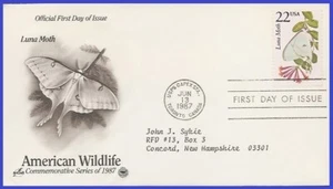 USA5 #2293 ADDR PCS ARTCRAFT FDC   Luna moth - Picture 1 of 1