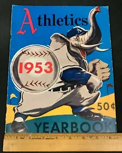 1953 ANNUARIO VINTAGE UFFICIALE SQUADRA ATLETICA BASEBALL 4121 - Foto 1 di 3