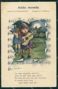Bertiglia Spartito Musicale Note Children Serie 2241 postcard cartolina QT5388 - Bild 1 von 2