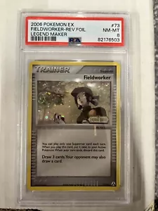 2006 Pokemon EX Fieldworker 73/92 Legend Maker Reverse Holo PSA 8 - Picture 1 of 2