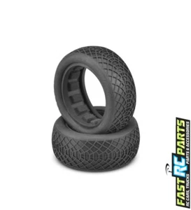 JConcepts Ellipse Green Compound Tires Fits 2.2 Buggy 4WD Front Wheel JCO3198-02 - Picture 1 of 1