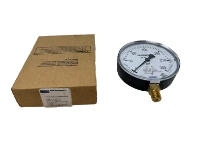 Wika 4233761 Gauge 110.10SP 4.0” 0..300PSI Sprinkler Water 1/4 NPT Lower Mount - Image 1 of 4