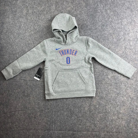 Nike NBA OKC Thunder Russell Westbrook Hoodie Sweatshirt Size 7 Youth Large Cover