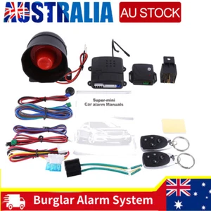 Car Security Alarm System Immobiliser Remote Central Locking Shock Sensor Kit - Picture 1 of 12