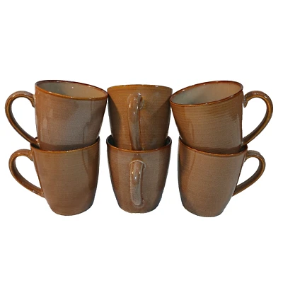 Sango Roma Roma Caramelo 4815 4 Tazas de Café Tazas de Té Gres Usado Foto 1 de 4