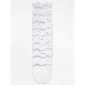 Paquete de 10 baberos de destete impermeables delanteros de felpa de alimentación blancos para bebé - Imagen 1 de 2
