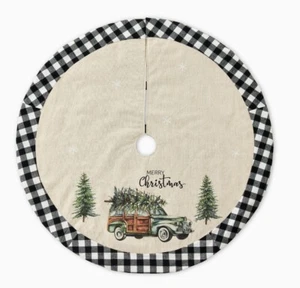 Holiday Time grün Vintage Bauernhof Bauernhaus LKW Weihnachten Deko Baum Rock - Bild 1 von 5