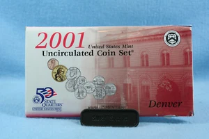 2001 Uncirculated Coin Set Denver & Philadelphia in Original US Mint Packaging  - Picture 1 of 16