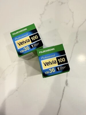 FUJIFILM Fuji Velvia 100 36 Color Reversal film 35mm 135 Expired 2021 - Image 1 of 2