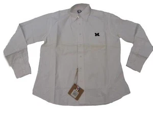 New-Flawed Michigan Wolverines Mens Sizes S-M-L-XL Button Cotton Button Up Shirt - Picture 1 of 11