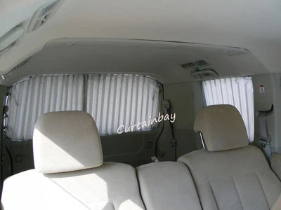 Juego completo de cortinas traseras Mazda Bongo,Hyundai H200. Gris, beige, azul, negro Foto 1 de 4