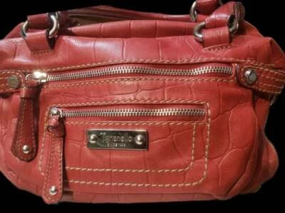 Hermoso bolso de mano de cuero rojo Tignanello. Cartera, bolso de mano, bolso de hombro Foto 1 de 4