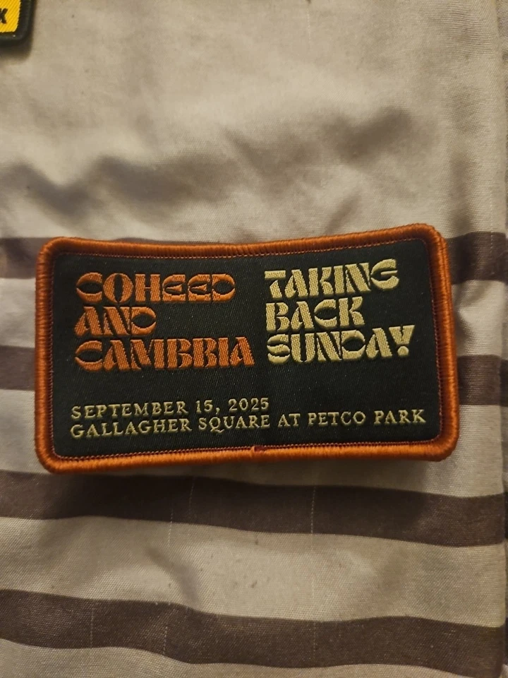 Coheed And Cambria Patch Petco Park Gallagher Square 2025