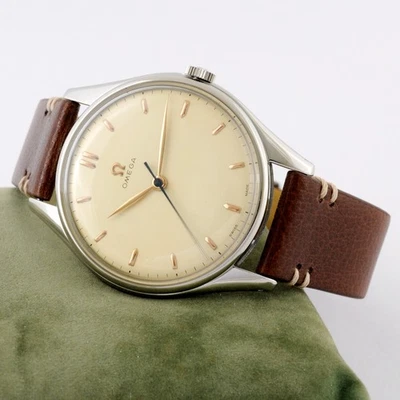 SWISS OMEGA REF 2506 FROM 1947' MANUAL WIND OVERSIZE 38MM STEEL GENTS WATCH - Image 1 of 4