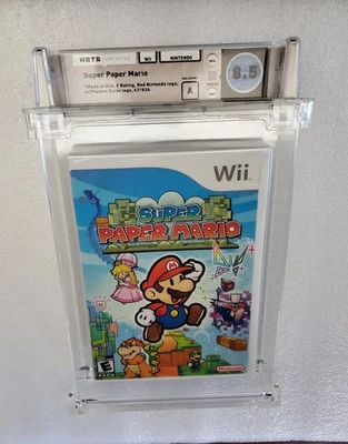 SUPER PAPER MARIO WATA 8.5 A   Nintendo Wii NEW & Factory Sealed! Not CGC or VGA - Image 1 of 2
