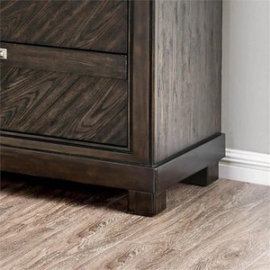 Furniture of America Reauso Solid Wood 5-Drawer Chest in Espresso - Picture 1 of 4