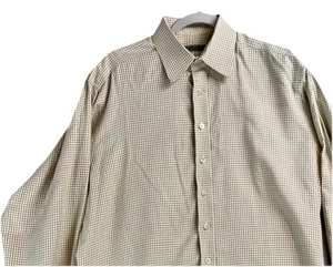 Holland & Holland Shirt Mens 16 Large Check Plaid Made in Great Britain Classic - Picture 1 of 13