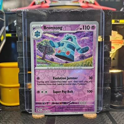 Bronzong Temporal Forces Reverse Holo Pokémon TCG 069/162 Scarlet & Violet SV05 - Image 1 of 4