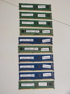 10x 4GB DIMM DDR3 PC3-12800U Desktop Memory RAM (Samsung, Micron, SKHynix)  - Picture 1 of 1