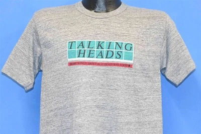 Camiseta vintage años 80 TALKING HEADS MORE SONGS ABOUT BUILDING & FOOD TRI BLEND M Foto 1 de 3