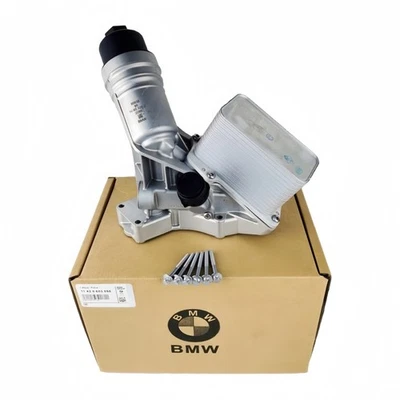 11428583895 Aluminum Oil Cooler Filter Housing For BMW B58 340i 440i 540i 740i Foto 1 de 4