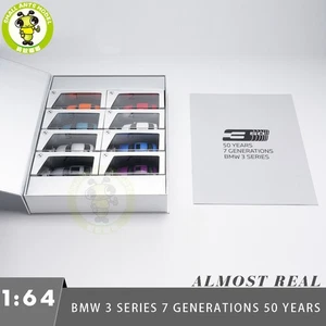 1/64 BMW 3 Series 7 Generations 50 Years Souvenir Almost Real Diecast Model Car - Picture 1 of 19
