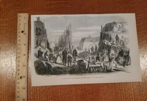 Harper's Weekly 1859 Skizzendruck BAU SARDISCHER BEFESTIGUNGEN - Bild 1 von 2