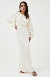 Karen Millen maxi  cream dress size 10