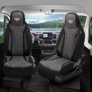 Fundas de asiento de autocaravana adecuadas para Adria Mobil Twin Plus SL (negro antracita) - Imagen 1 de 13