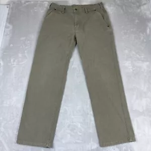 Patagonia Iron Forge Hemp Canvas Duck 5 Pocket Work Pants Men's Size 36X32 Green - Picture 1 of 11