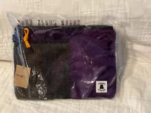 Marsupio Teddy Fresh con cerniera - borsa viola con tracolla arancione - nuovo con etichette - Foto 1 di 4