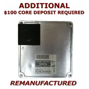 REMAN 92 93 Toyota Camry Lexus ES300 Engine Computer ECM ECU 89661-33141 XCHANGE - Picture 1 of 1