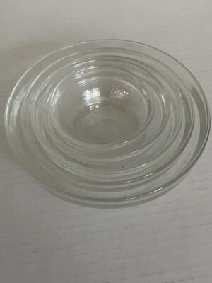 5 cuencos apilables redondos Duralex Francia para servir cuencos de vidrio de cocina 5,5" más grandes Foto 1 de 3