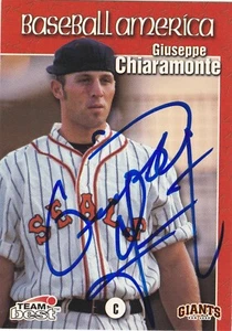 GIUSEPPE CHIARAMONTE SAN JOSE GIANTS SIGNED 1999 TEAM BEST BASEBALL CARD - Picture 1 of 1